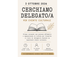 Cercasi delegato/a per evento culturale – Taranto, 3 ottobre