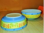 N. 2 Ciotole in ceramica "Vintage" dipinte a mano