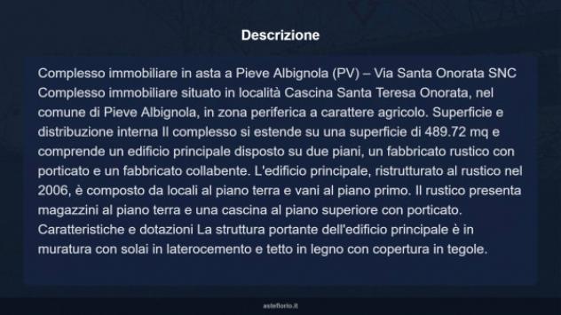 Immobile in asta di 489 m² in vendita a Pieve Albignola - Foto 4