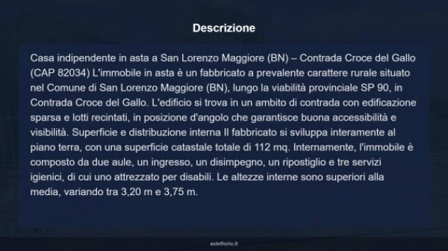 Immobile in asta di 112 m² in vendita a San Lorenzo Maggiore - Foto 7