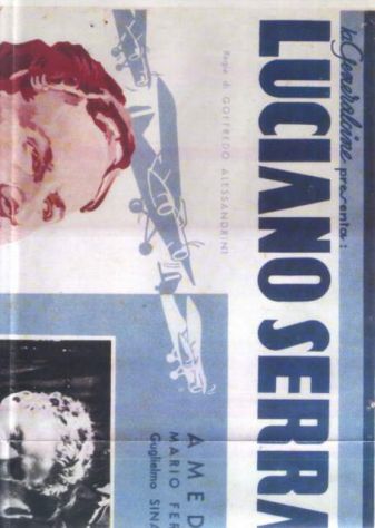 Riproduzione della locandina del film "Luciano Serra pilota"