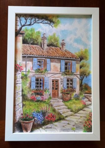 Quadretti con panorami disegnati con pastelli - Foto 4