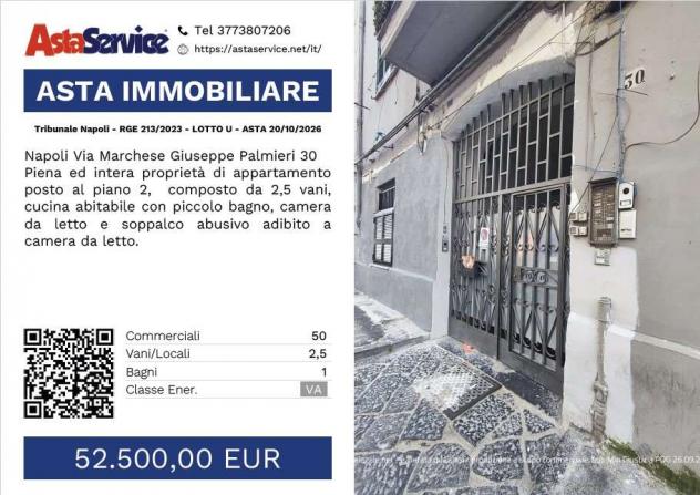 Tribunale Napoli - RGE 213/2023 - LOTTO U - Tribunale Napoli - RGE 213/2023 - LOTTO U - ASTA 20/10/2026