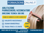 CORSO PARRUCCHIERE/DIR. TECNICA 300 ORE-ABILITAZIONE ACCONCIATORE-VITERBO