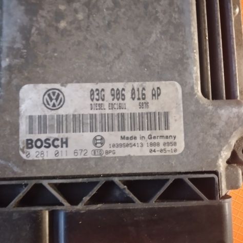 Centralina motore Volkswagen Golf 5 2.0 TDI (BKD) codice 0281011672 - Foto 3