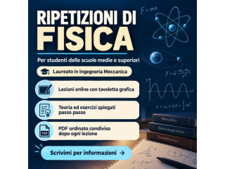 Ripetizioni di fisica chiare e personalizzate con tavoletta grafica