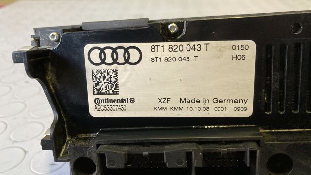Comandi climatizzatore Audi A4 B8 del 2009 (8T1820043T) - Foto 3