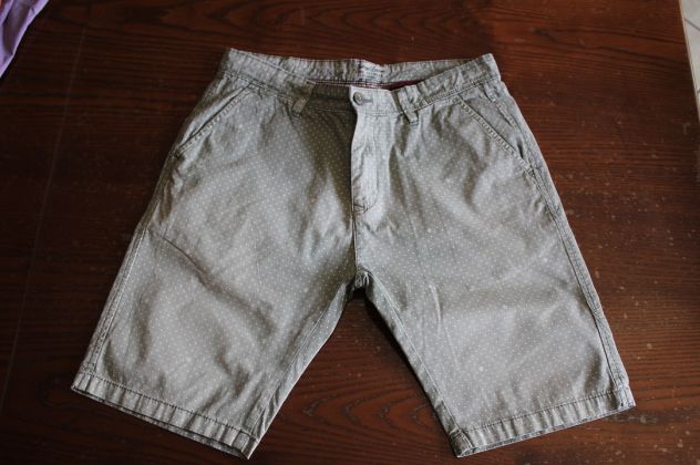 PANTALONCINI UOMO VERDINO POIS BIANCHI SMILING LONDON T.32