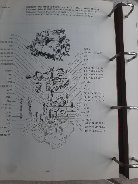 ALFA ROMEO GIULIA TI/TI SUPER / GIULIA SUPER  CATALOGO ORIGINALE - Foto 5