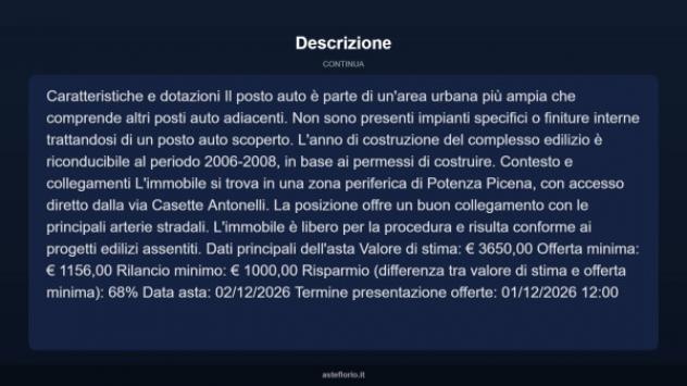 Immobile in asta di 14 m² in vendita a Potenza Picena - Foto 5