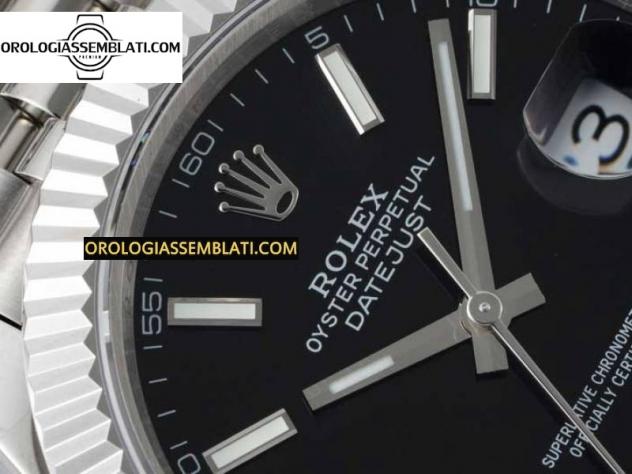 Replica Rolex Assemblata DATEJUST 41 SS 1:1 BEST EDITION ACCIAIO 904L QUADRANTE NERO SUL BRACCIALE SS JUBILEE 3235 V2 - Foto 9