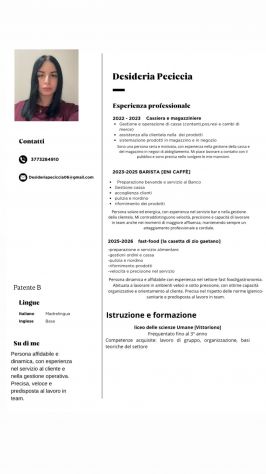 Barista, cassiera, pulizie