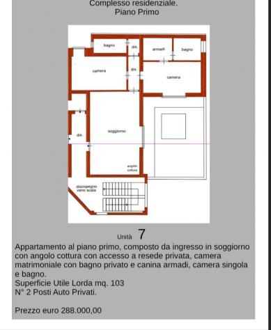 Appartamento in vendita a Lunata - Capannori 75 mq Rif: 1326140 - Foto 5