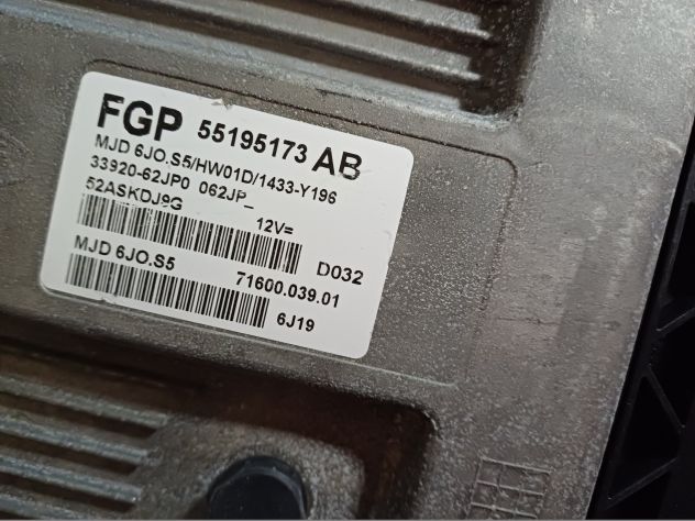 CENTRALINA MOTRE ECU SUZUKI SWIFT 1.3 DDIS 16V 70CV (2006) 55195173AB CENTRALI - Foto 6