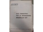 FIAT 127 DATI PRINCIPALI PER LE RIPARAZIONI ANNO 1971 ORIGINALE