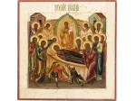 Antica icona russa "LA DORMIZIONE DELLA MADRE DI DIO"
