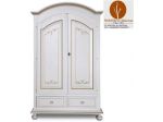 Armadio 2 Ante 2 Cassetti Bianco Mobili Shabby Chic cod 602