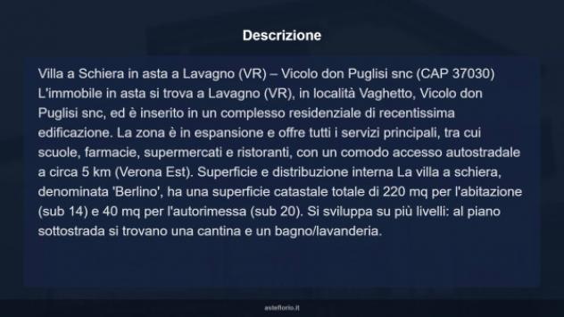 Immobile in asta di 220 m² con più di 5 locali e box auto in vendita a Lavagno - Foto 14