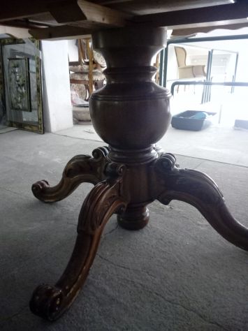 Sedie stile Luigi XVI in Legno Noce 4 pz imbottite - Foto 10