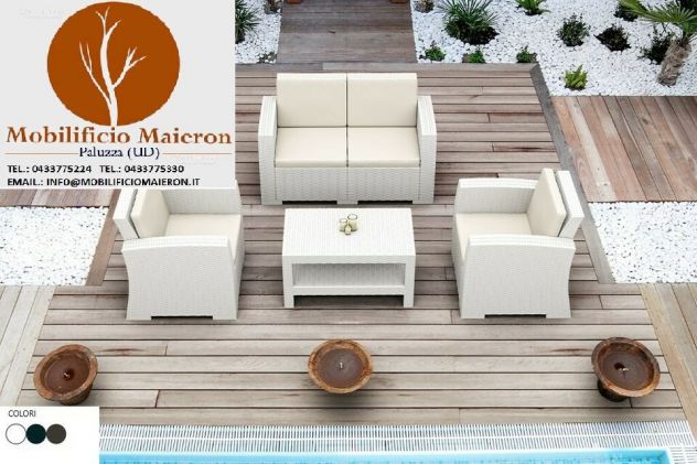 Set Arredo Esterno Ravenna In Polipropilene Bar Pub Ristorante Cod SET13E