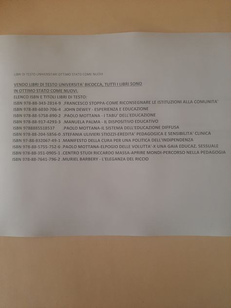 LIBRI DI TESTO UNIVERSITA' BICOCCA - IN OTTIMO STATO, COME NUOVI - Foto 7