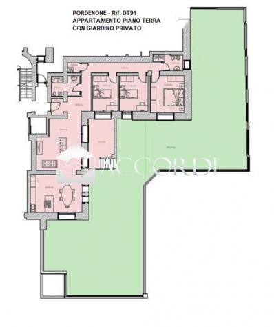 APPARTAMENTO di 5 vani e di 158 mq (PORDENONE) rif. DT91 - Foto 10