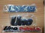 fiat uno turbo ie stemmi adesivi motore carrozzeria