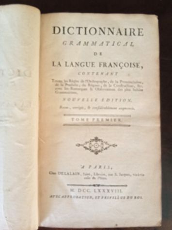 Antico dizionario della lingua francese - 1788 - Foto 2