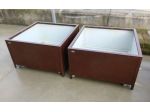 Fioriere Artigianali in Acciaio Effetto Corten 100x100x60 cm – Su misura