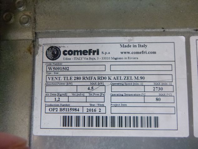 MOTORE DA 1,50  KW  CON  ACCOPPIAT0   VENTOLATORE PALE AVANTI - Foto 3