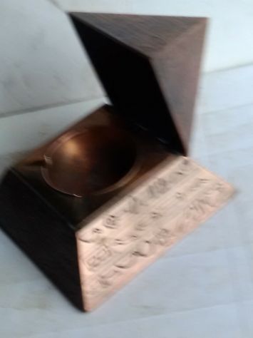 Posacenere in metallo con Coperchio a Piramide - Egitto - Foto 7