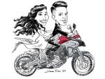 Caricature per matrimoni ed eventi.