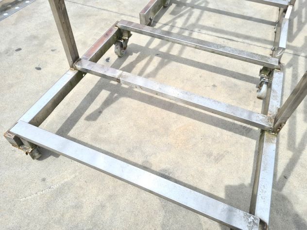 2 carrelli inox per salumeria usati - Foto 5