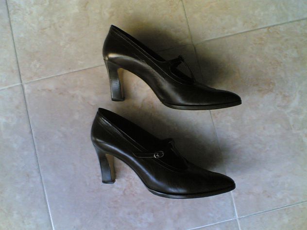 Scarpe da donna decolletè color testa di moro - Foto 4
