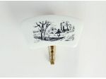Vintage raro Gancio Appendiabiti in BACHELITE e Ottone immagine vita in campagna