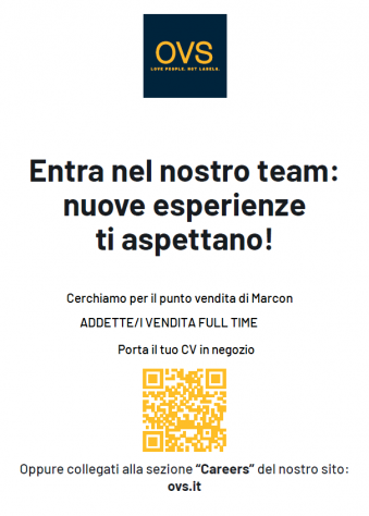 addette e addetti vendita OVS Marcon