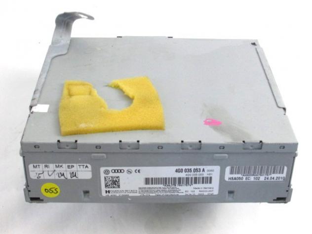 4G0035053A CENTRALINA AUTORADIO VOLKSWAGEN TOUAREG 3.0 176KW 5P D AUT 4X4 (2010) RICAMBIO USATO ( NON FORNIAMO CODICE AUTORADIO , SOLO NUMERO DI TELAI