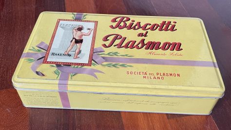 Scatola di latta biscotti Plasmon