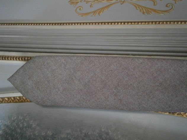 Cravatta ENRICO COVERI di LANA beige - Foto 3