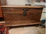 Tavolino contenitore legno etnico basso