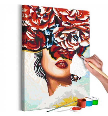 Quadro Fai Da Te Ritratto Femminile N.4 ARREDALACASA Spedizione Gratis