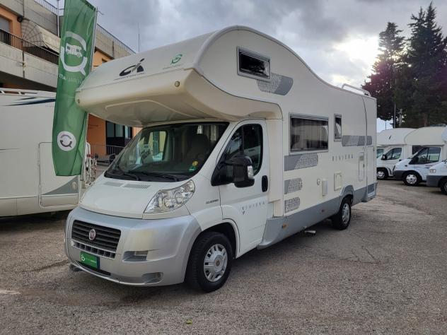 CAMPER RIVIERA DUCATO MANSARDATO 7 POSTI DOPPIA DINETTE CLIMATIZZATORE GARAGE WEBASTO CAMPER USATI - Foto 2