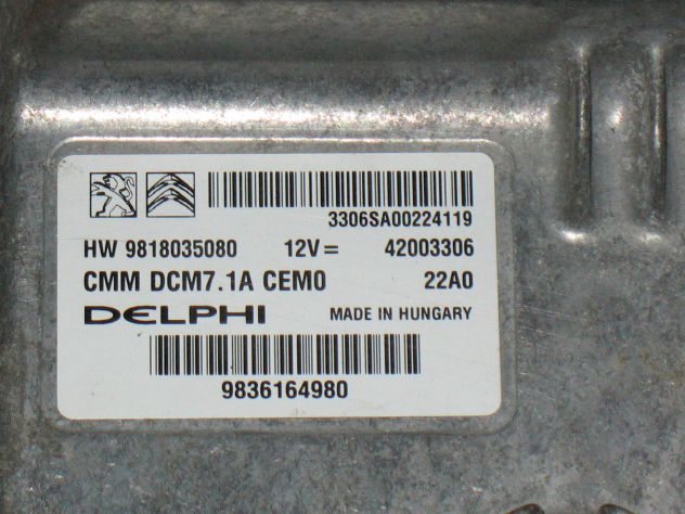 9818035080 ECU BOXER DUCATO JUMPER CMM DCM7.1A CEMO 9836164980 42003306 - Foto 2