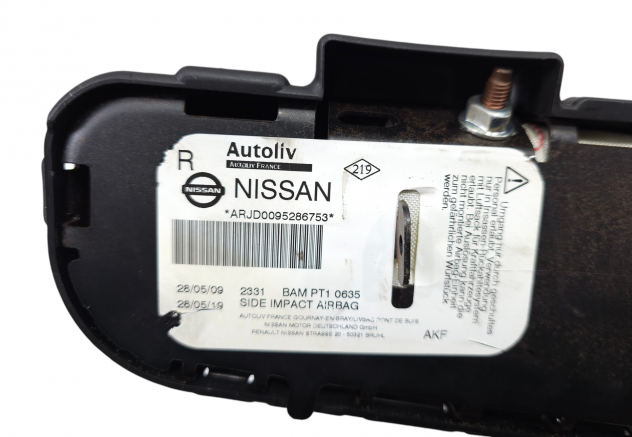 AIRBAG SEDILE DESTRO NISSAN Qashqai 2° Serie 985H0-JD00A (1013) - Foto 14