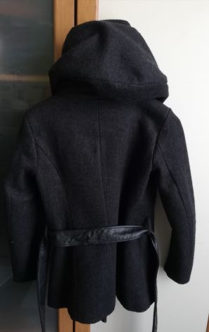 Cappotto doppio petto grigio scuro Tg M - Foto 7