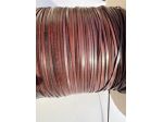 T80 Nastro in pelle a vegetale anilina brandy H 3 mm - L 150 mt