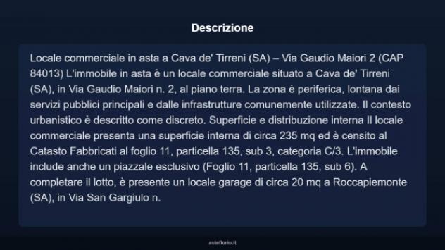 Immobile in asta di 235 m² in vendita a Cava de' Tirreni - Foto 4