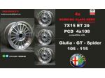 Cerchi 7X15 15 POLLICI Alfa Romeo GT Giulia Spider