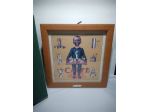 Orologio da parete in legno cm 25,5 x cm 25,5- Forme -