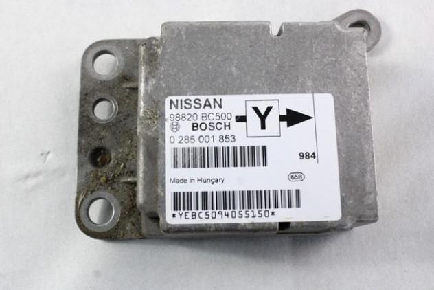 98820BC500 KIT AIRBAG COMPLETO NISSAN MICRA 1.2 G 58KW 5M 3P (2009) RICAMBIO USATO CON PRETENSIONATORI CINTURE DI SICUREZZA, CENTRALINA AIRBAG, AIRBAG - Foto 5